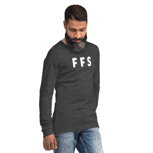 FFS - White text - Mens Long Sleeve Tee