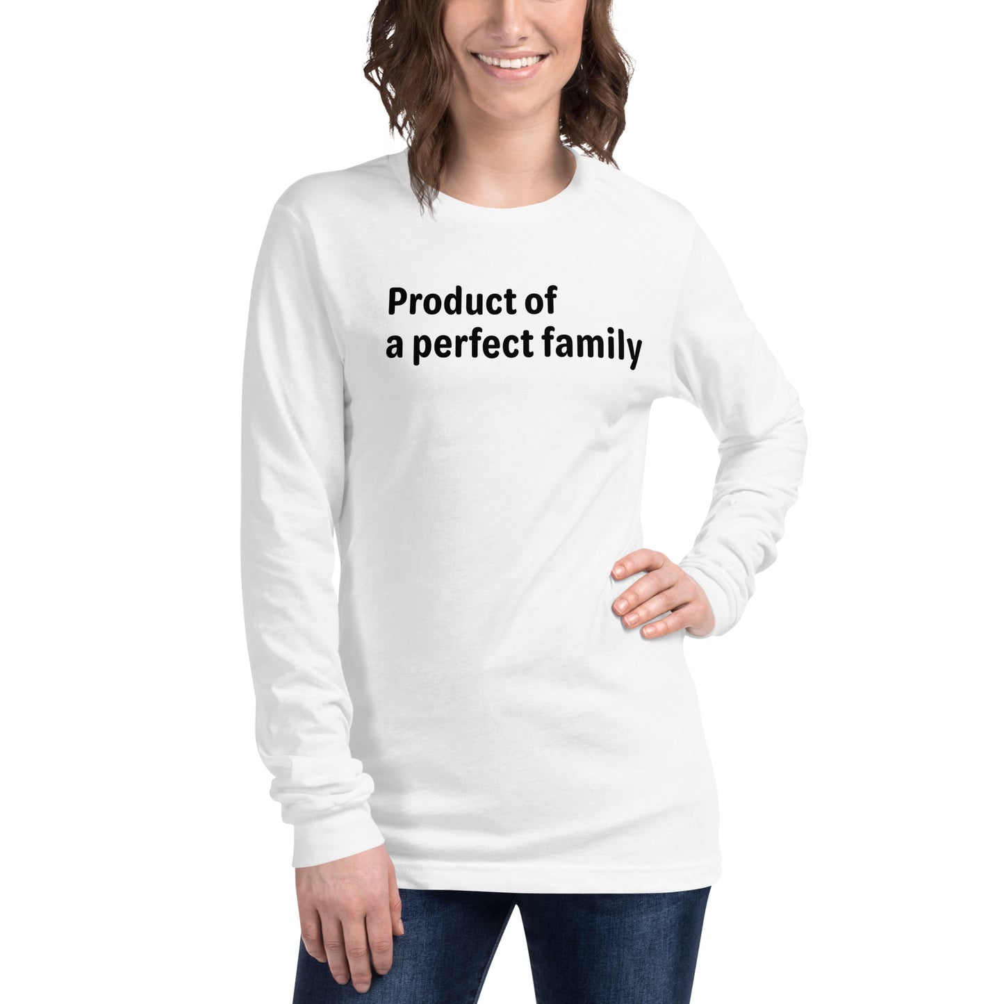 Product of - Black text - Womens Long Sleeve Tee