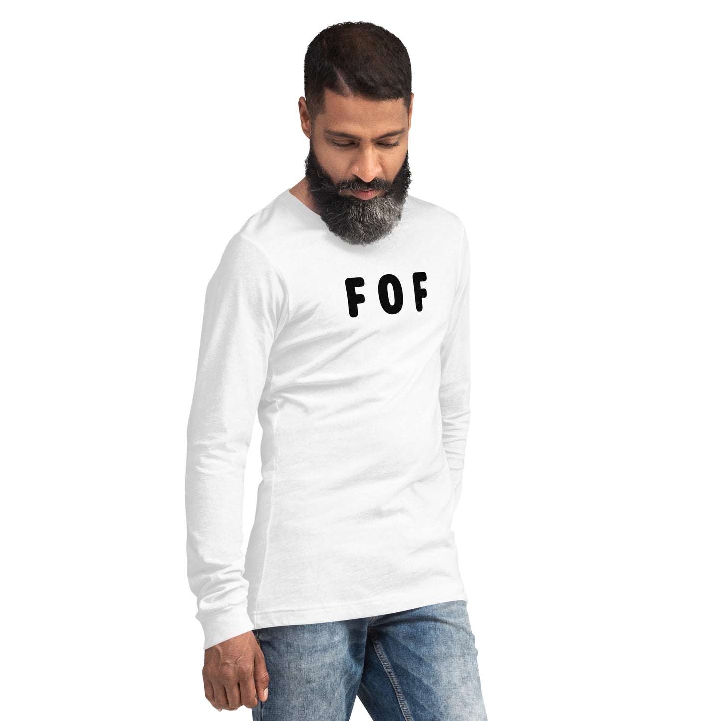 FOF - Black text - Mens Long Sleeve Tee