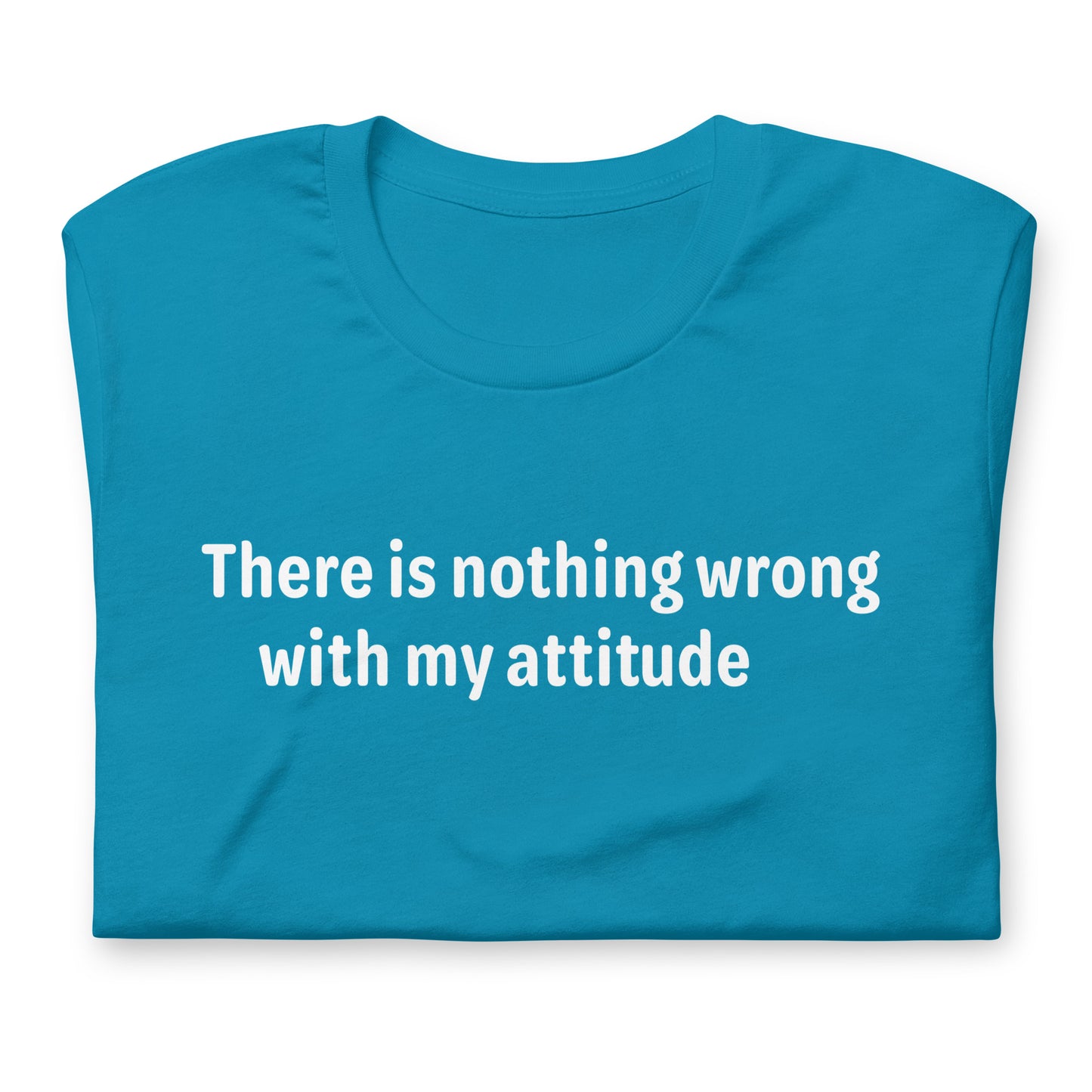 Attitude - White Text - Mens T-Shirt