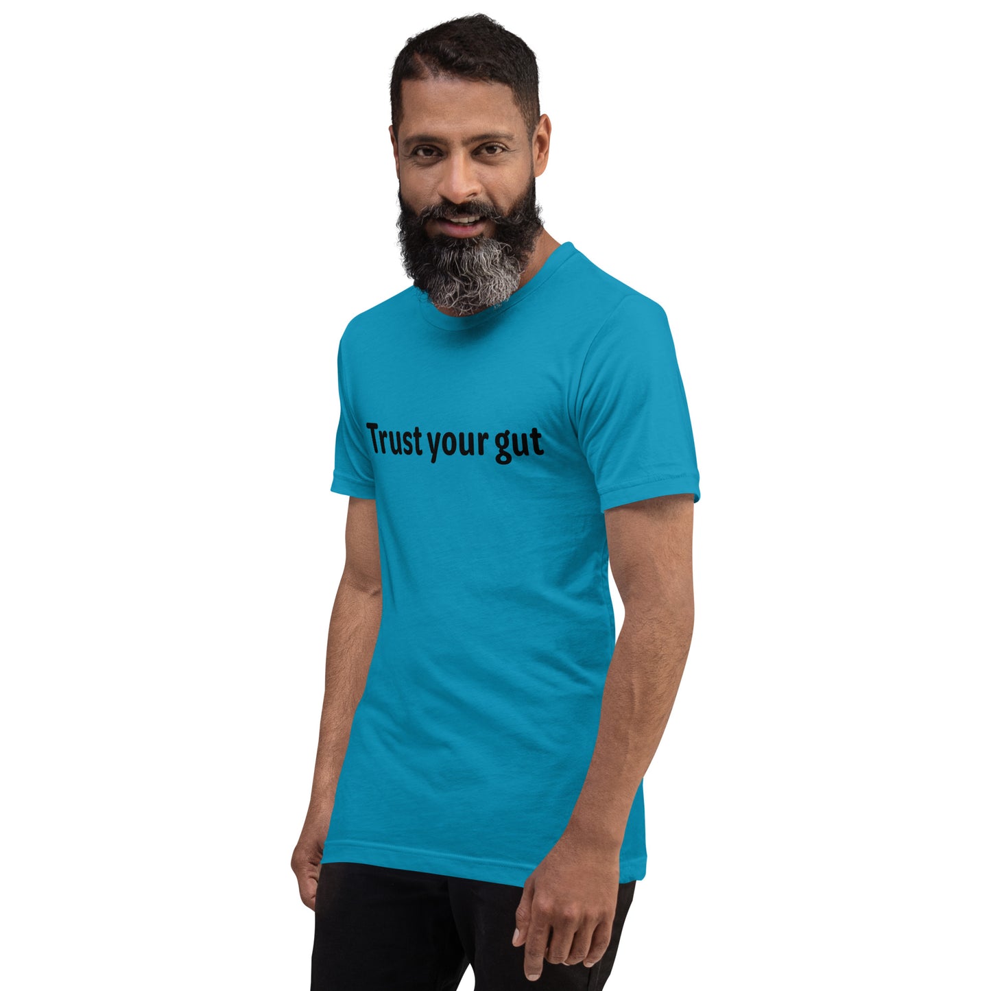 Trust your gut - Black Text - Mens T-Shirt