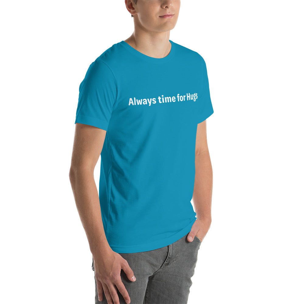 Always time for hugs - White Text - Mens T-Shirt