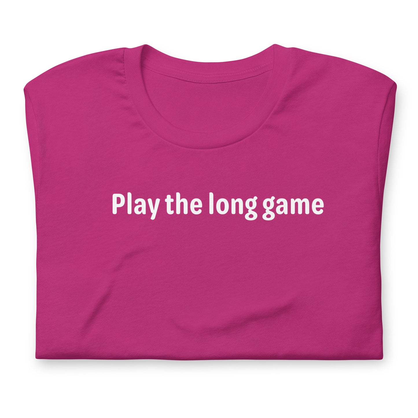 Play the long game - White Text - Womens T-Shirt