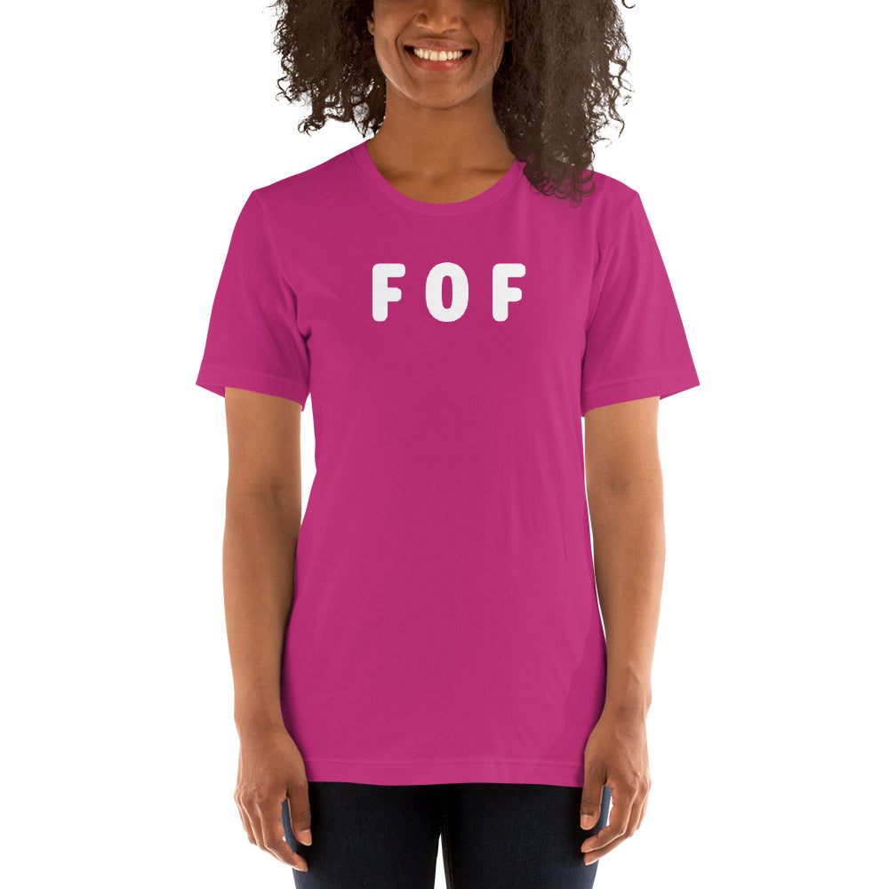 FOF - White Text - Womens T-Shirt