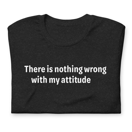 Attitude - White Text - Mens T-Shirt