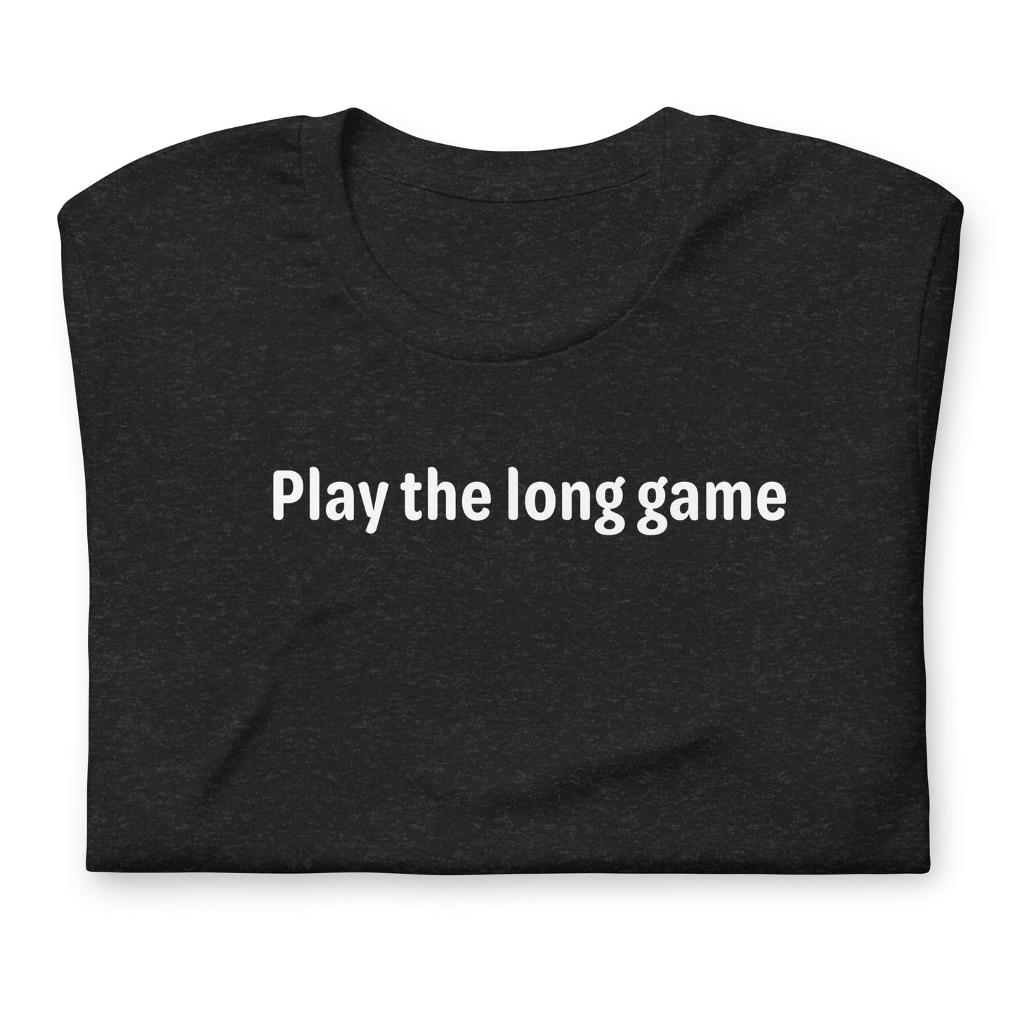 Play the long game - White Text - Womens T-Shirt