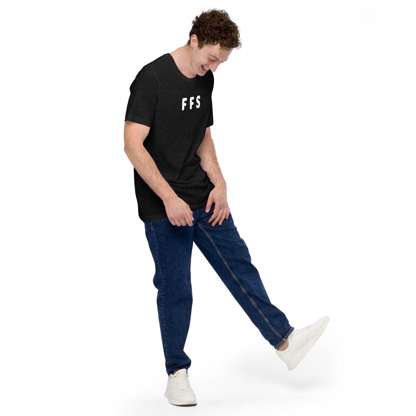 FFS - White Text - Mens T-Shirt