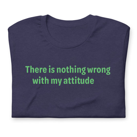 Attitude - Green Text - Mens T-Shirt