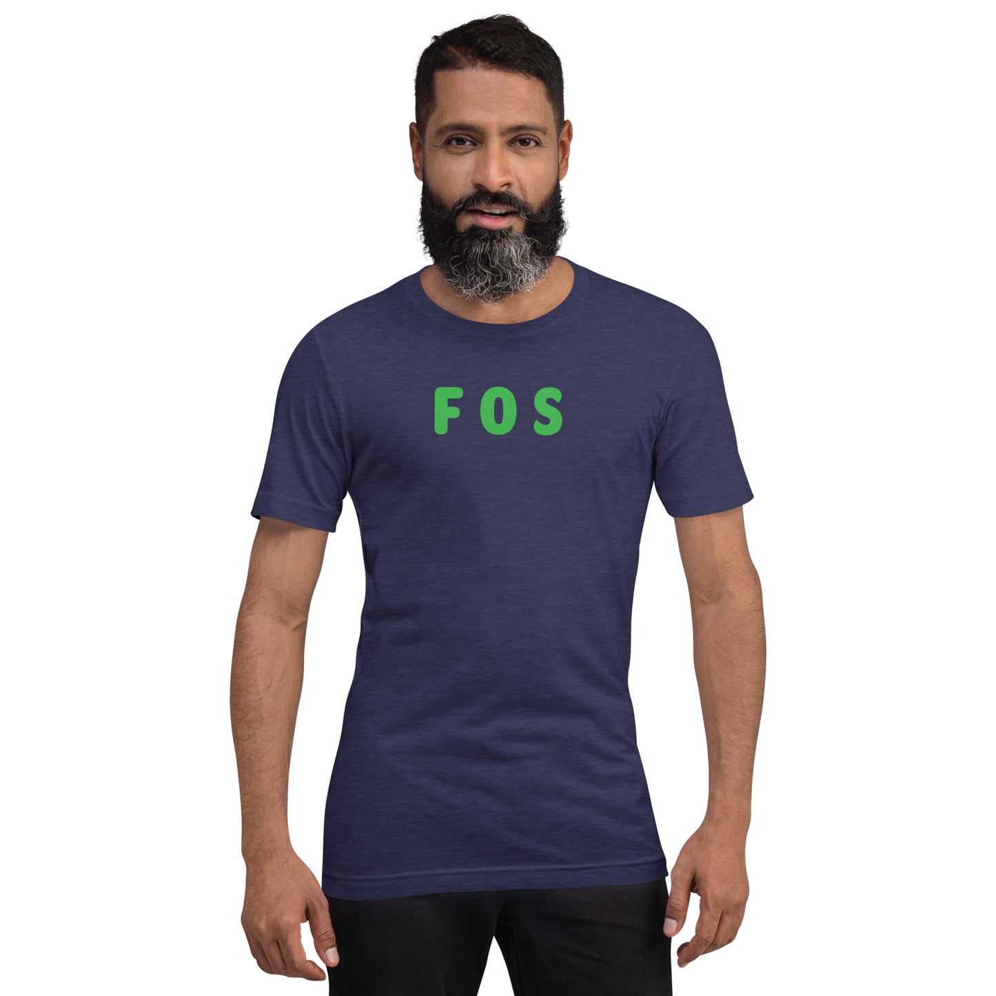 FOS - Green Text - Mens T-Shirt