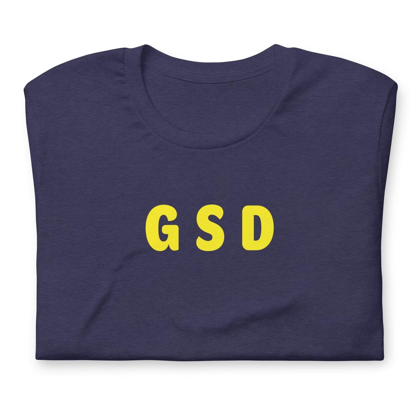 GSD - Yellow Text - Mens T-shirt