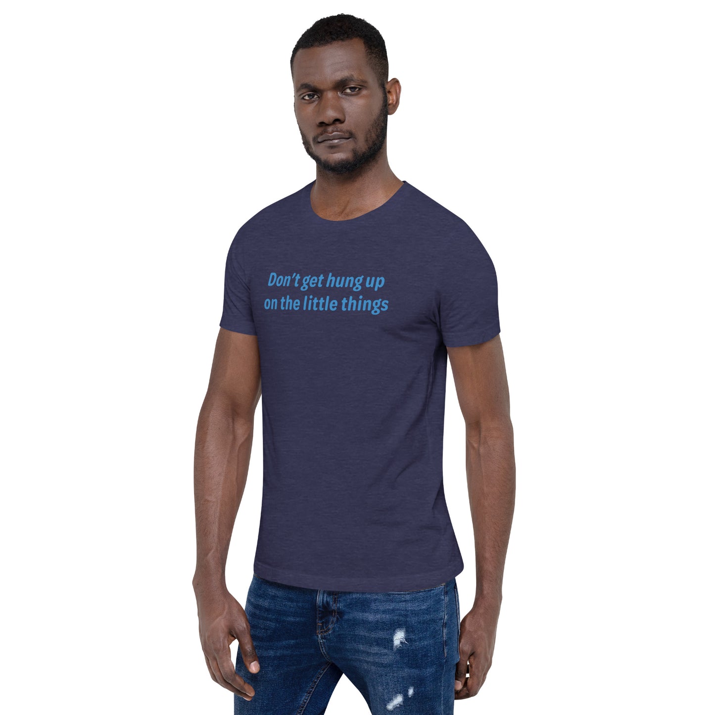 little things - Blue Text - Mens T-Shirt