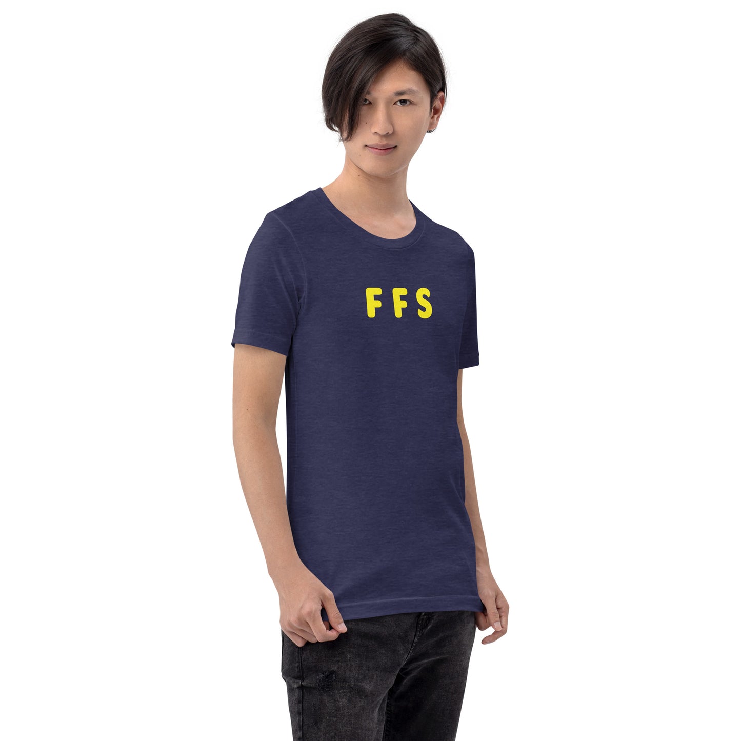 FFS - Yellow Text - Mens T-Shirt