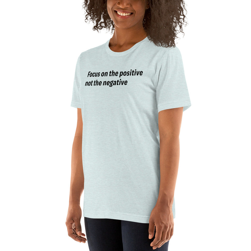 Positive Focus - Black Text - Womens T-Shirt