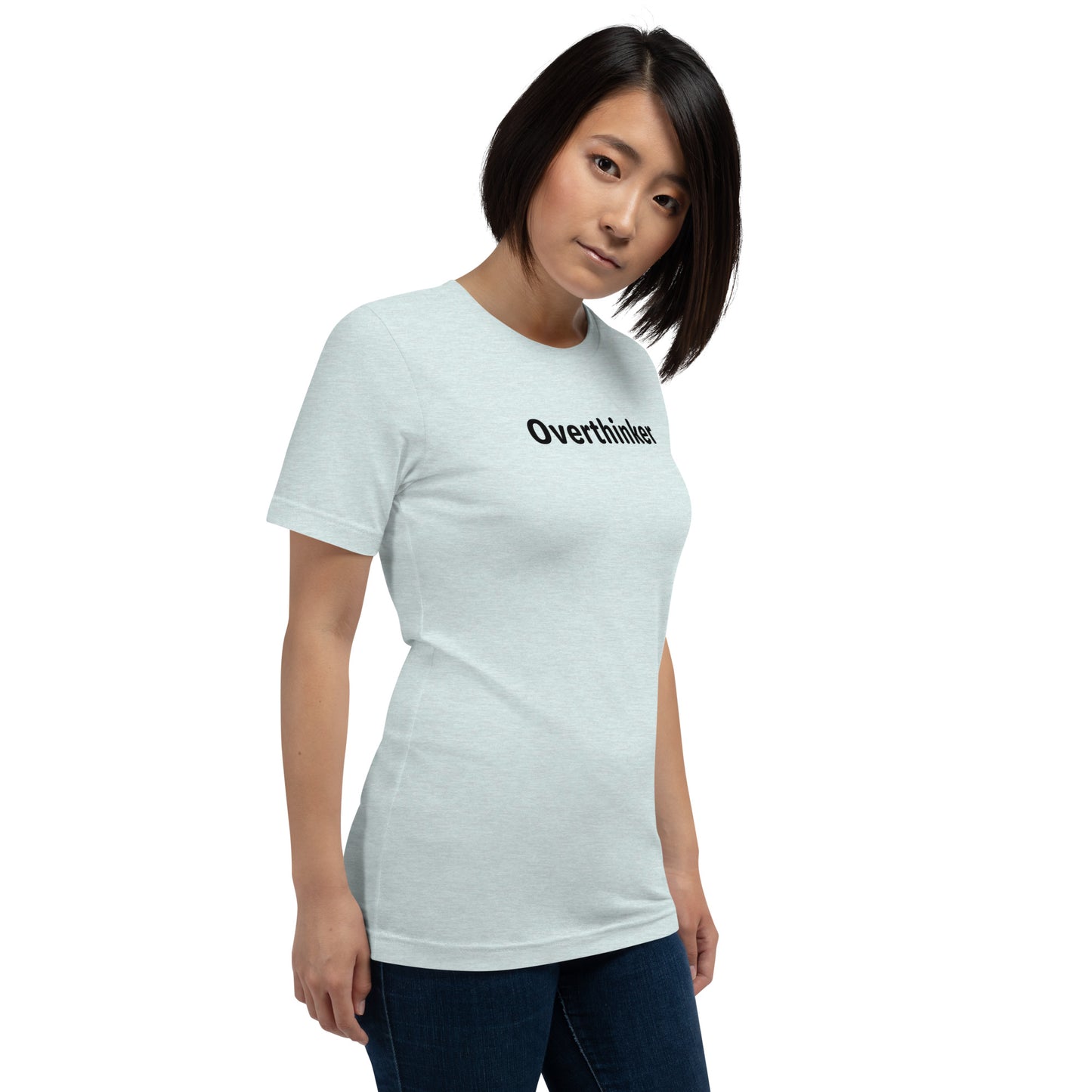 Overthinker - Black Text - Womens T-Shirt