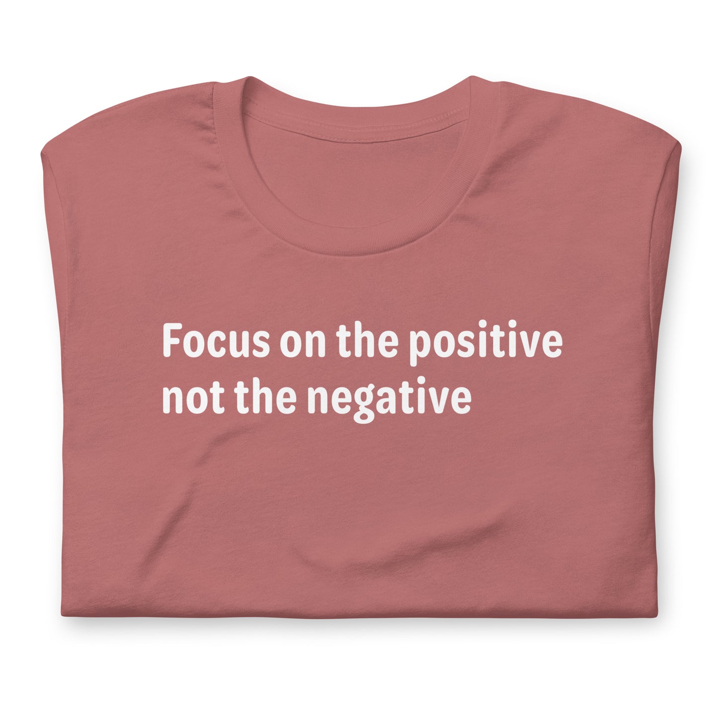 Positive Focus - White Text - Womens T-Shirt