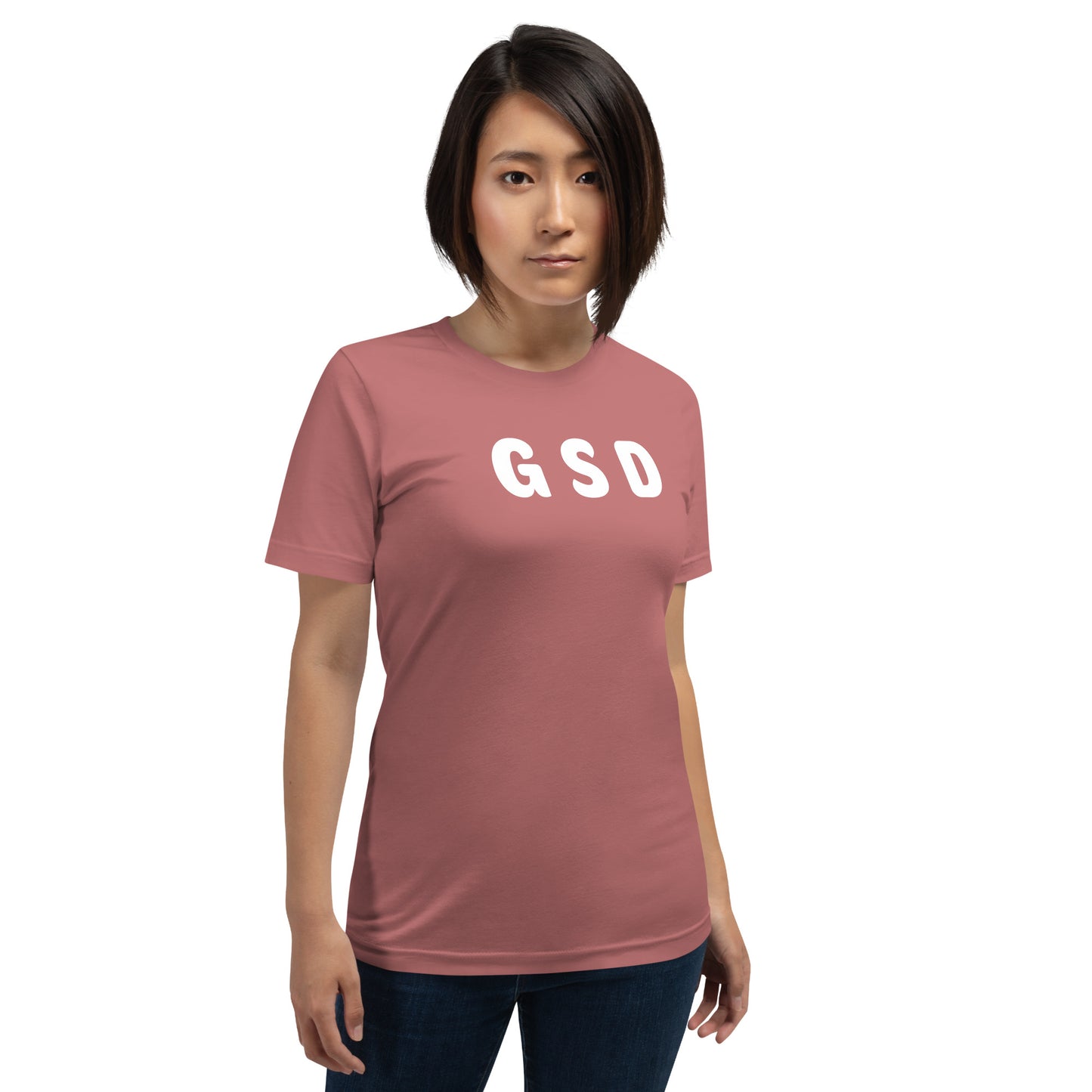 GSD - White Text - Womens T-Shirt