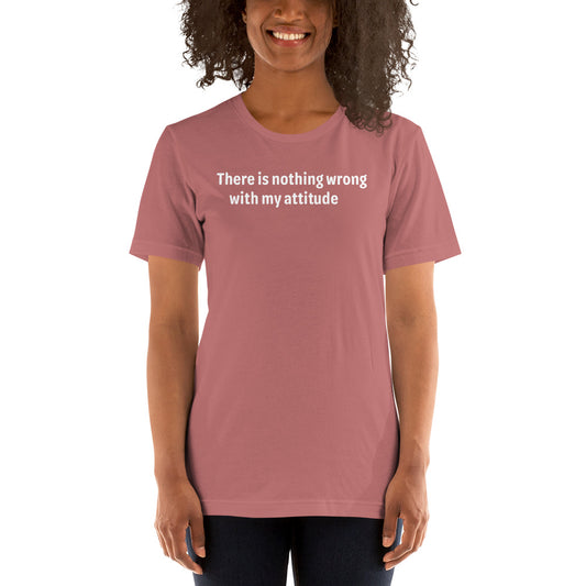 Attitude - White Text - Womens T-Shirt