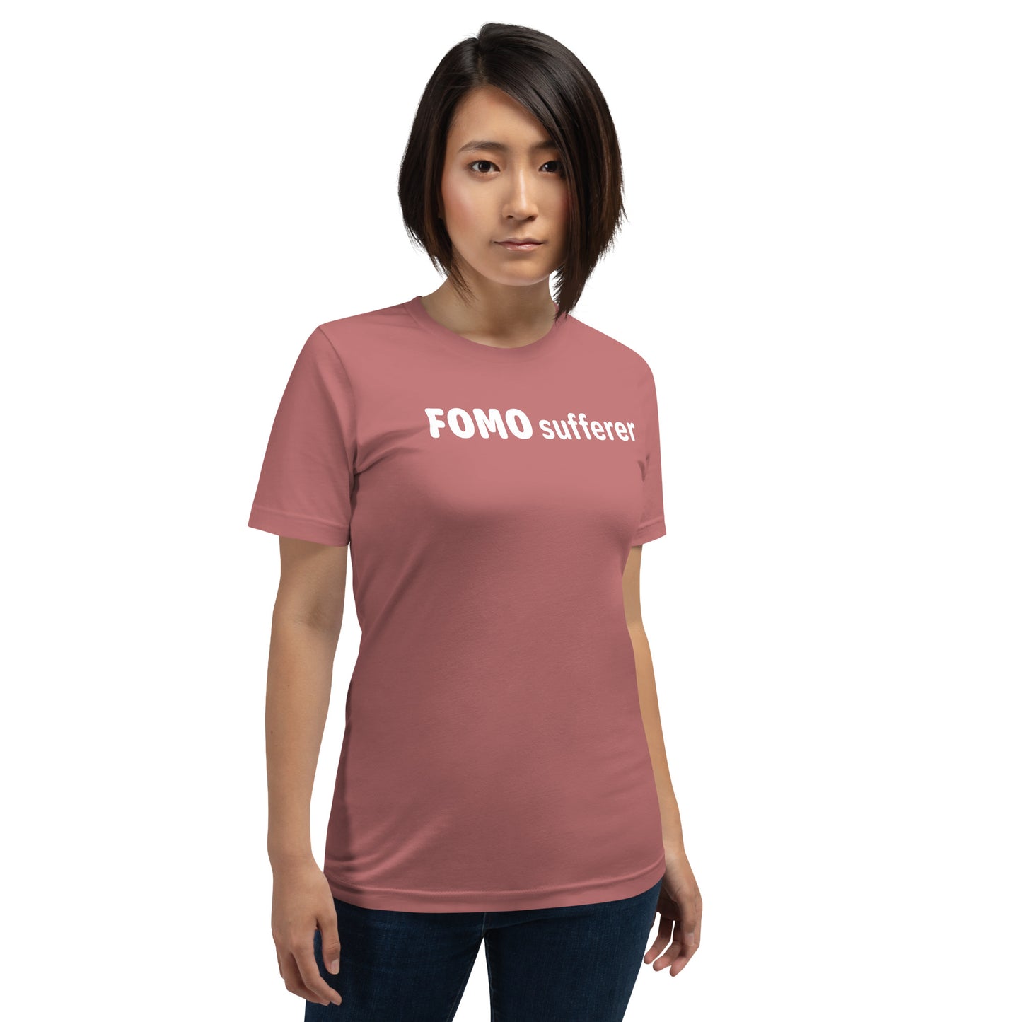 FOMO sufferer - White Text - Womens T-Shirt