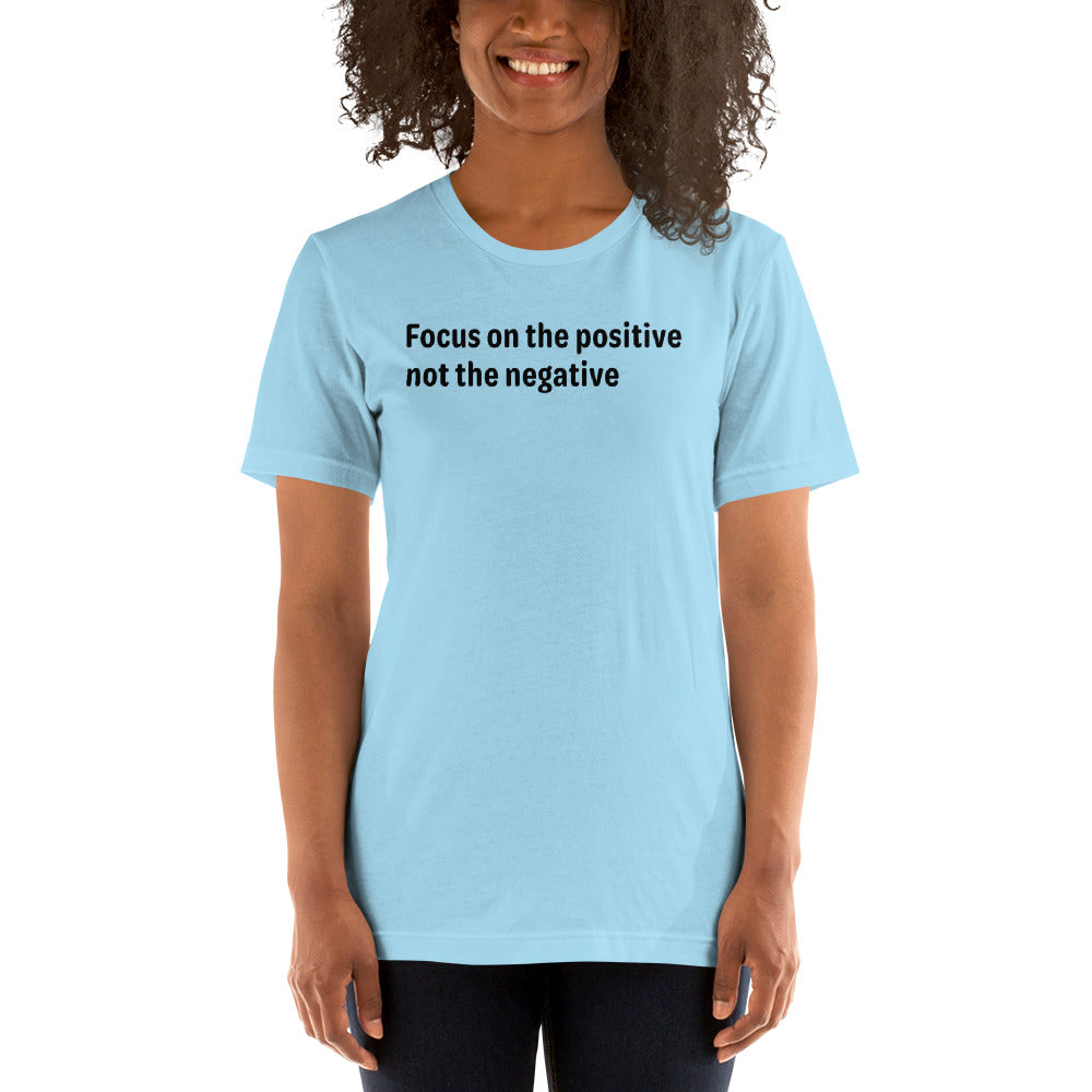 Positive Focus - Black Text - Womens T-Shirt