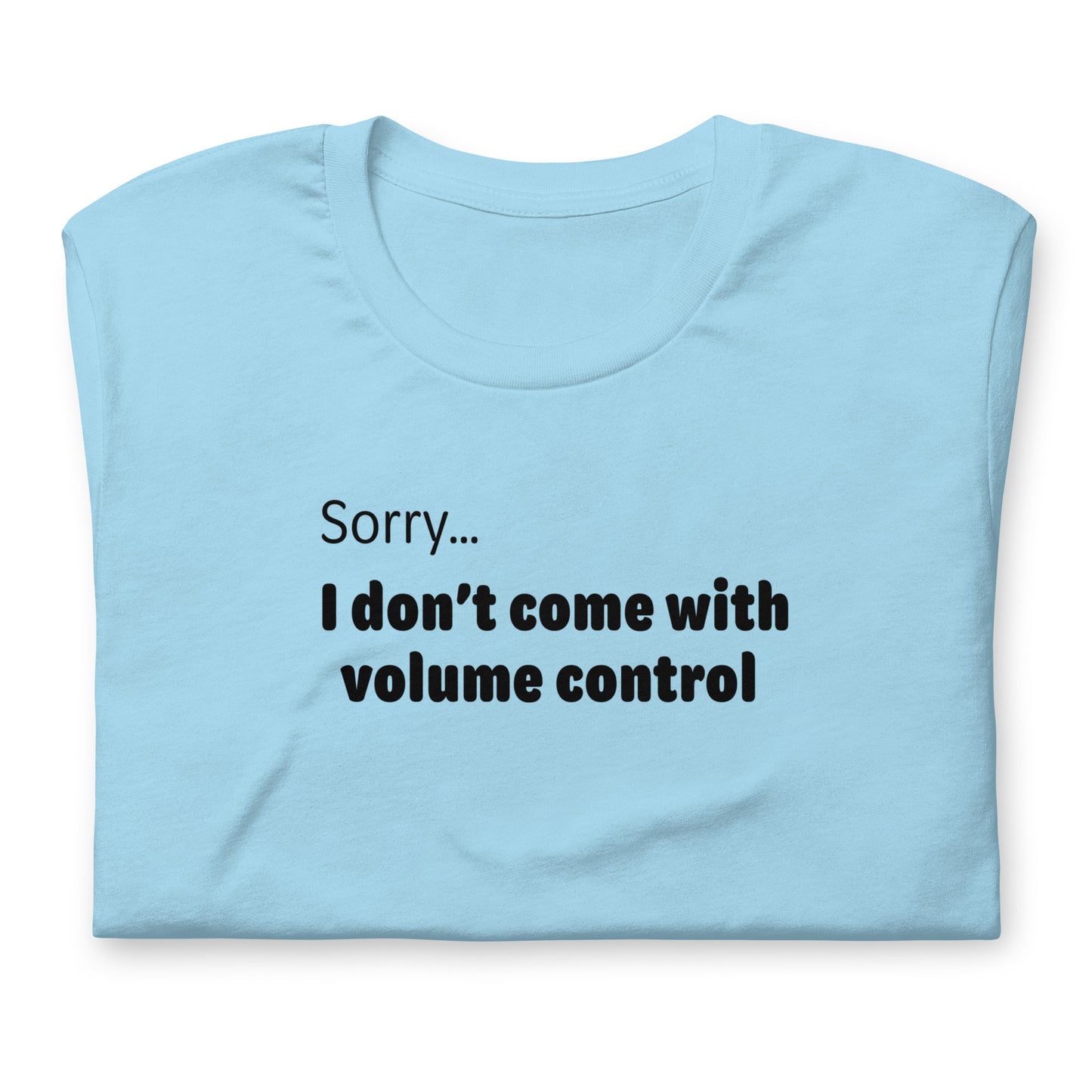 Volume control - Black Text - Womens T-Shirt