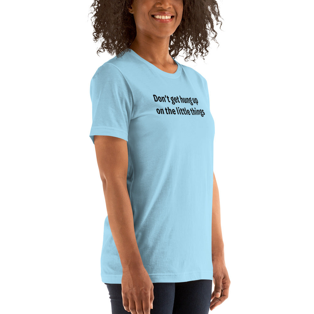 Little things - Black Text - Womens T-Shirt