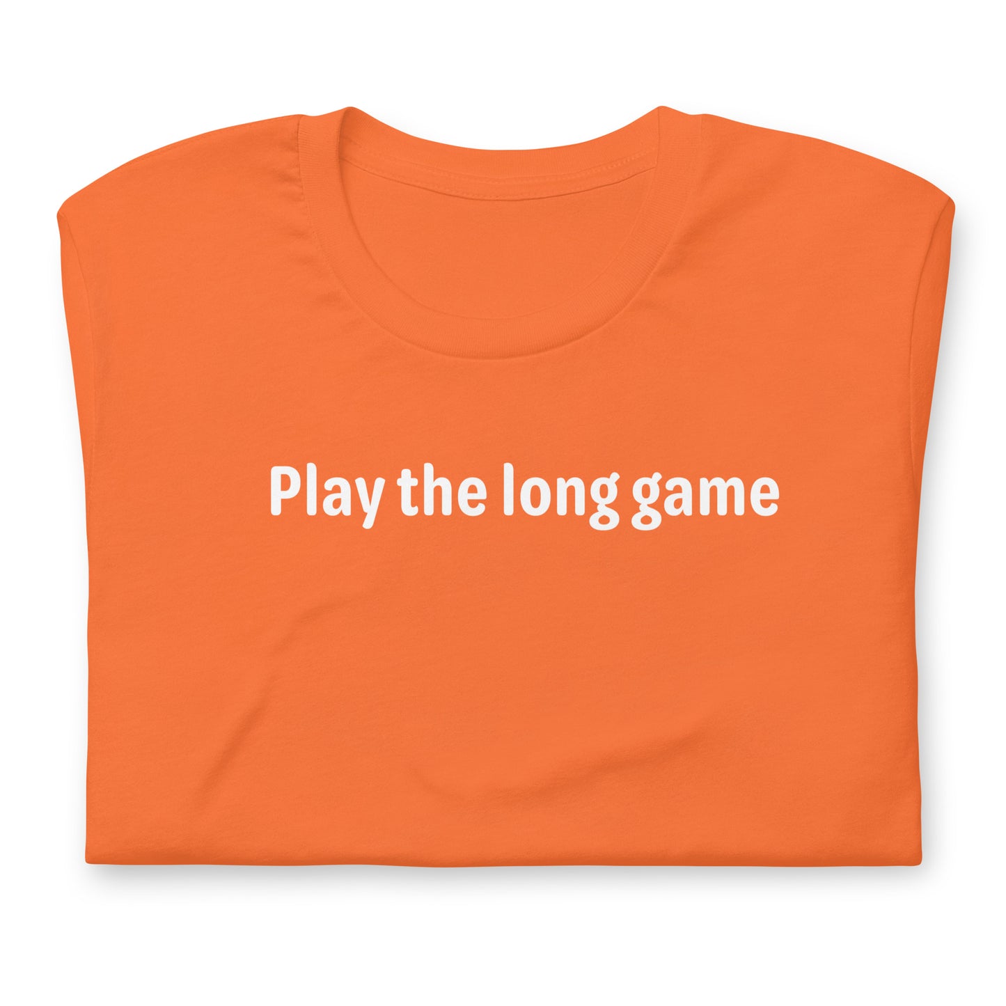 Play the long game - White Text - Womens T-Shirt