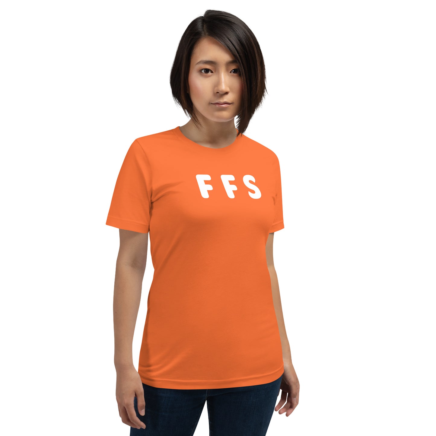 FFS - White Text - Womens T-Shirt