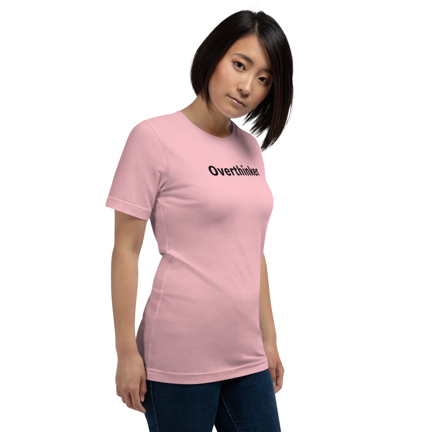 Overthinker - Black Text - Womens T-Shirt