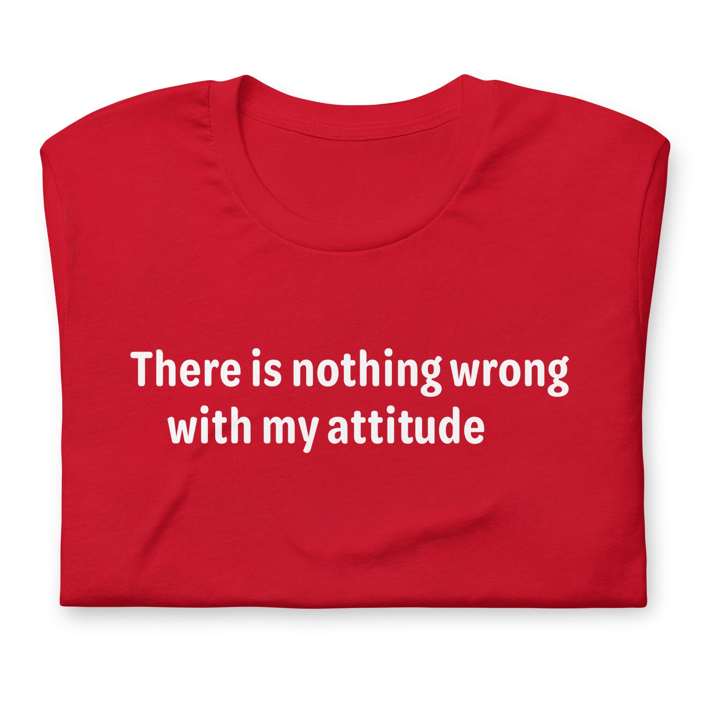 Attitude - White Text - Mens T-Shirt