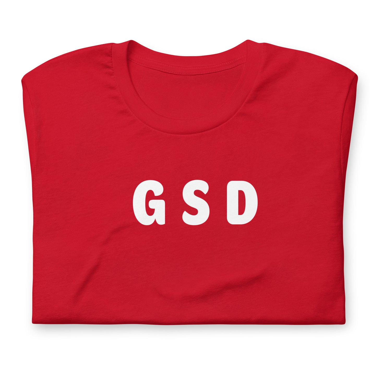 GSD - White Text - Mens T-shirt