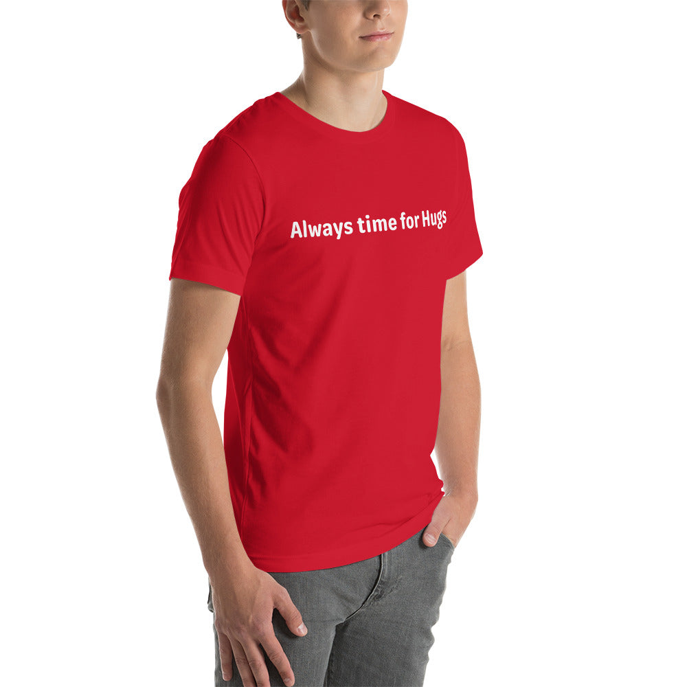 Always time for hugs - White Text - Mens T-Shirt