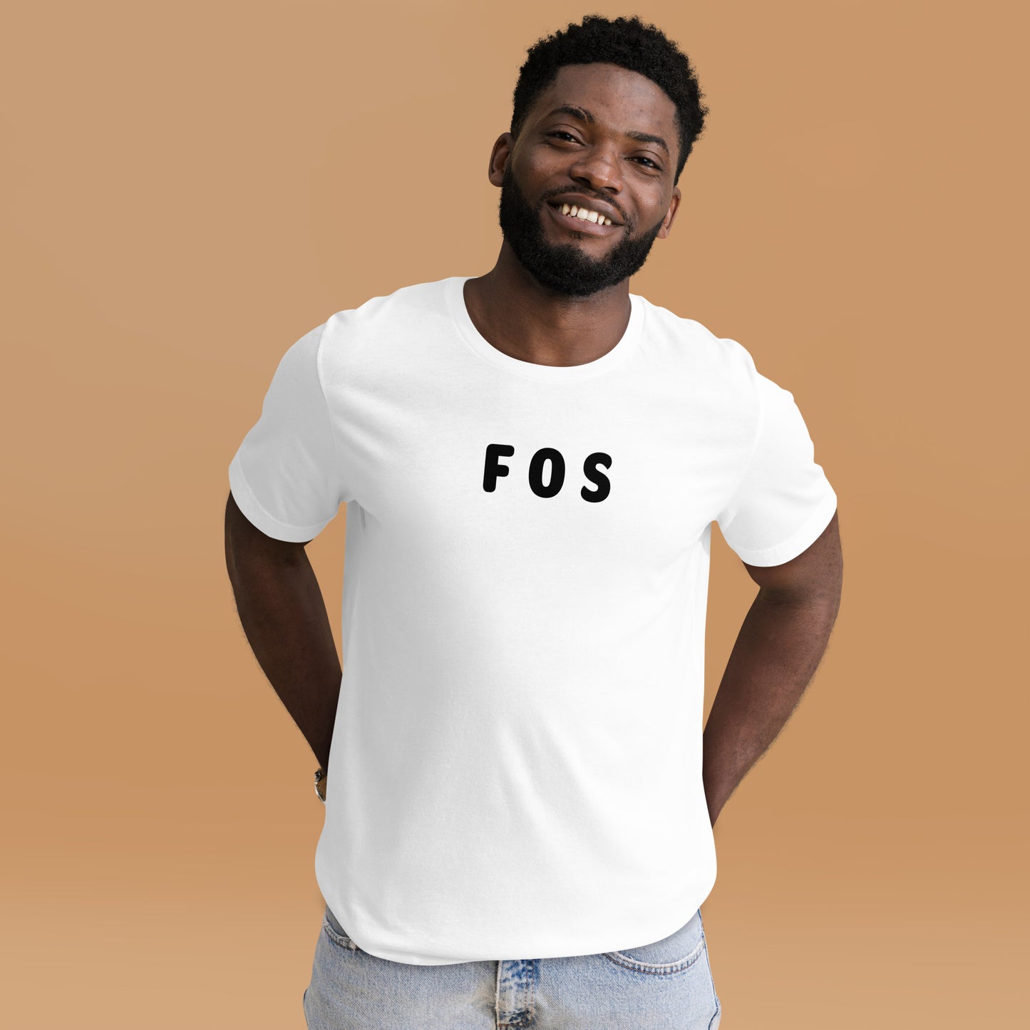 FOS - Black Text - Mens T-Shirt