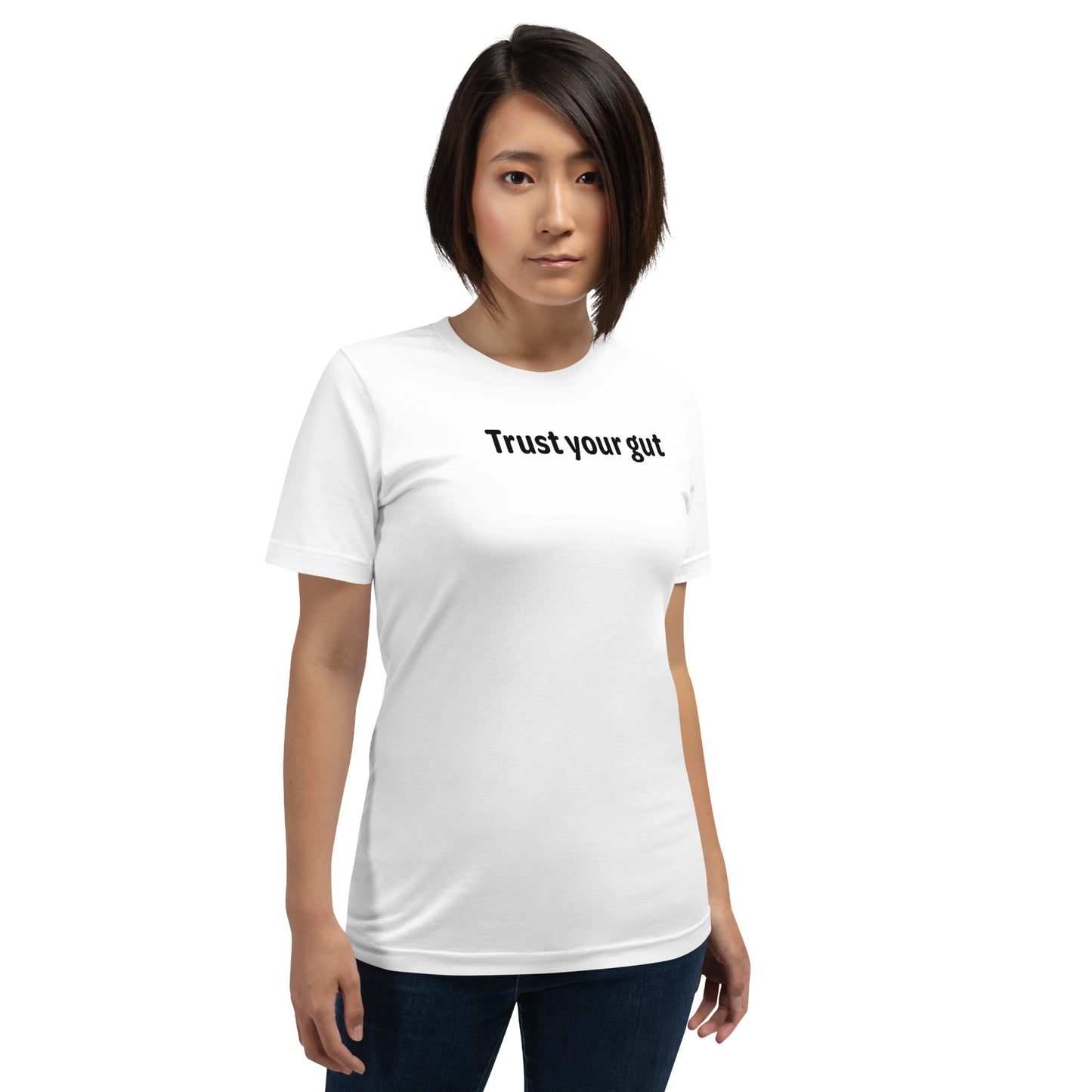 Trust your gut - Black Text - Womens T-Shirt