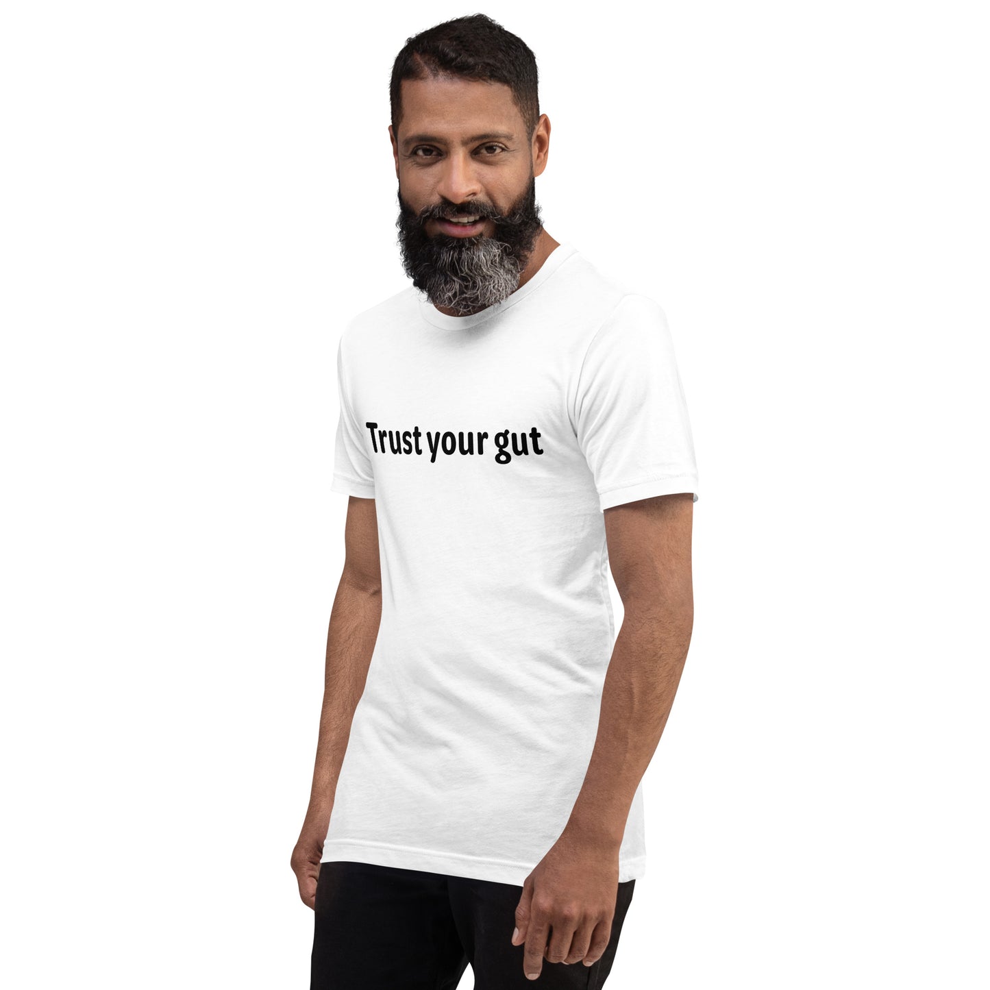 Trust your gut - Black Text - Mens T-Shirt