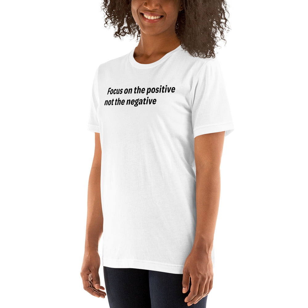 Positive Focus - Black Text - Womens T-Shirt