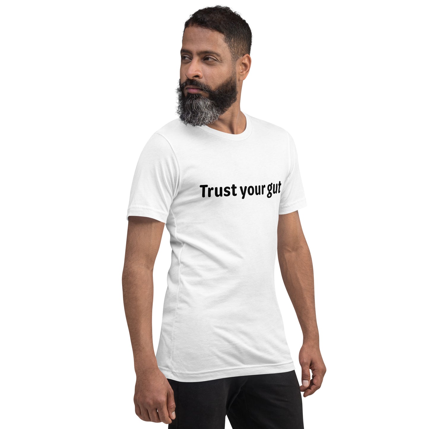 Trust your gut - Black Text - Mens T-Shirt