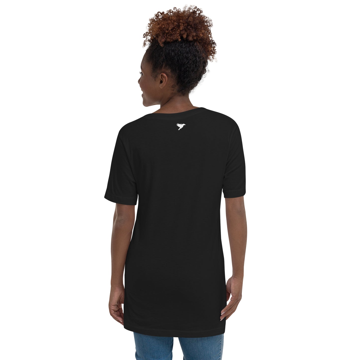 Product of - White text - Womens V-Neck T-Shirt