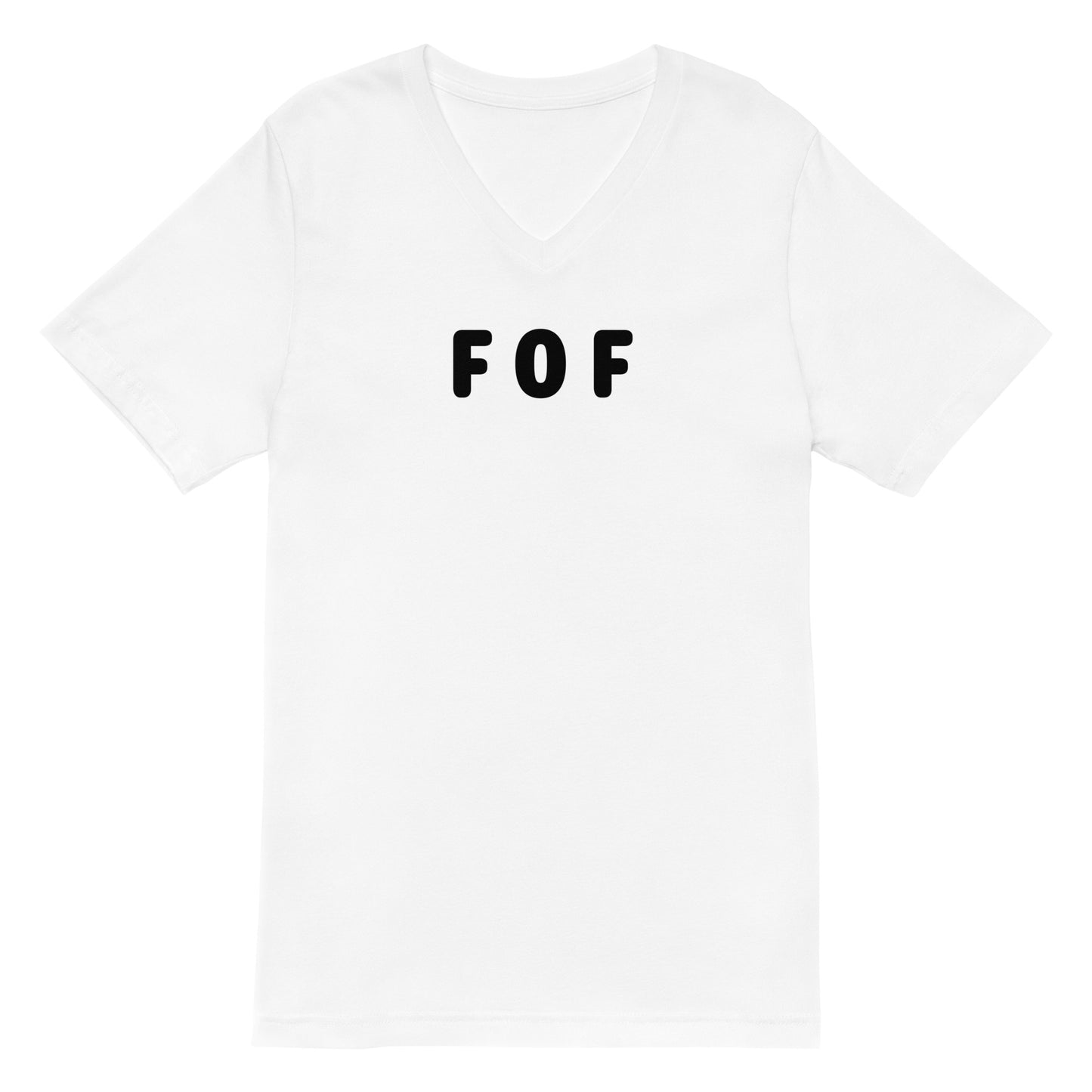 FOF - Black Text - Mens V-Neck T-Shirt