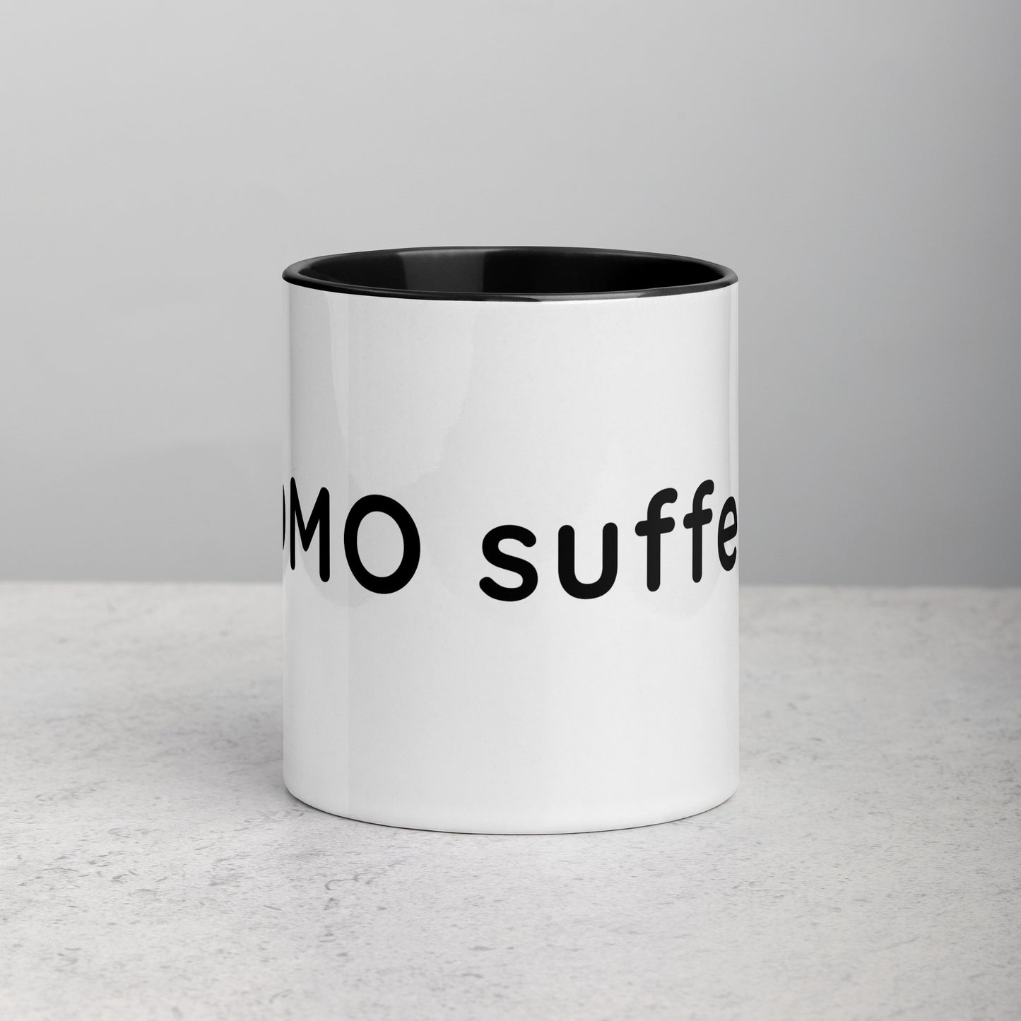 FOMO sufferer - Coffee Mug Black Inside