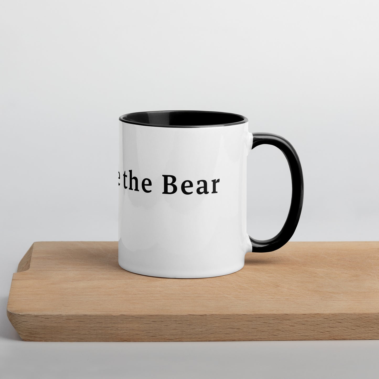 Don't Poke the Bear - Coffee Mug Black Inside