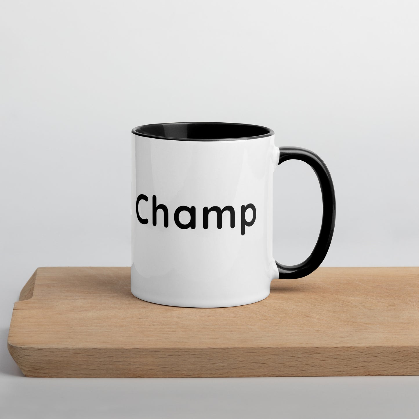 Thanks champ - Coffee Mug Black Inside