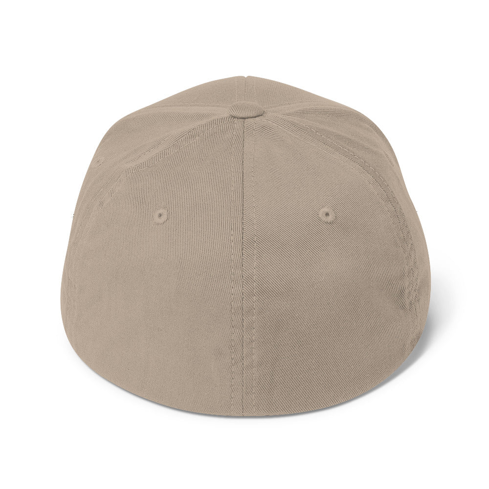 Khaki cap with black kookaburra logo