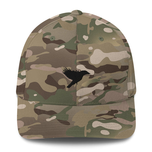 Camouflage Cap with Black Kookaburra logo