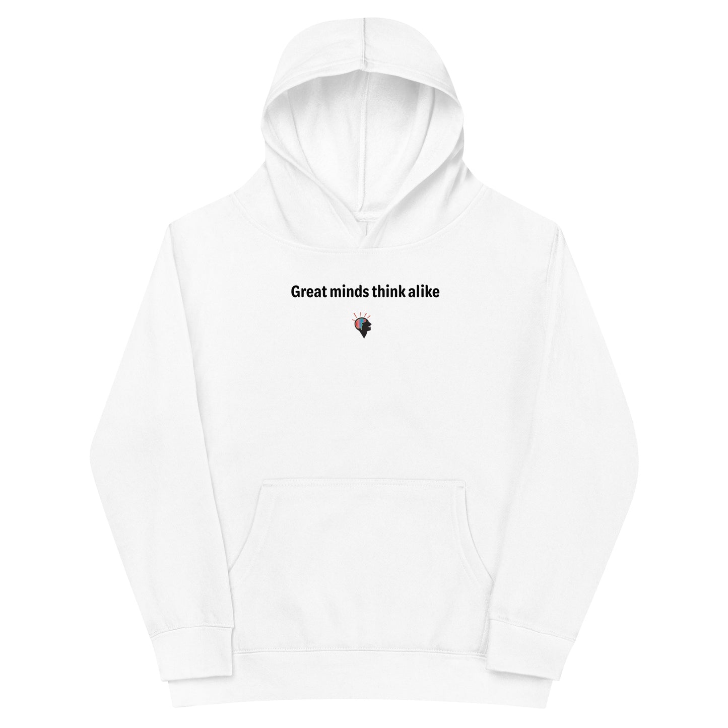 Great minds - Black Text - Youth fleece hoodie