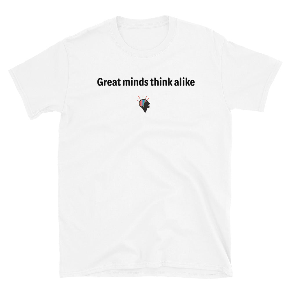 Great minds - Black Text - Mens T-Shirt