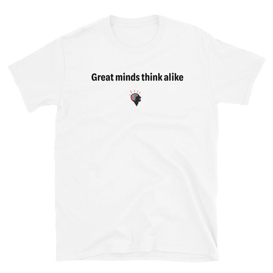 Great minds - Black Text - Mens T-Shirt