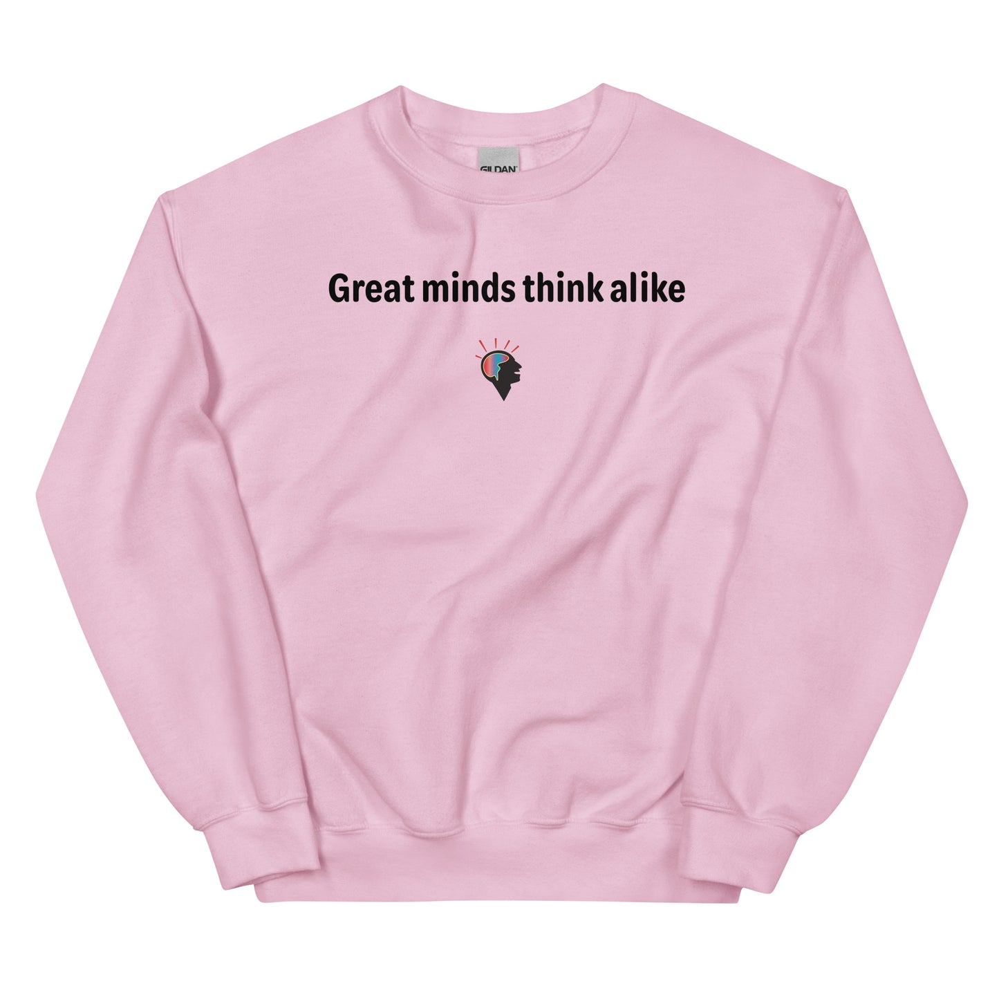 Great minds - Black Text - Mens Sweatshirt