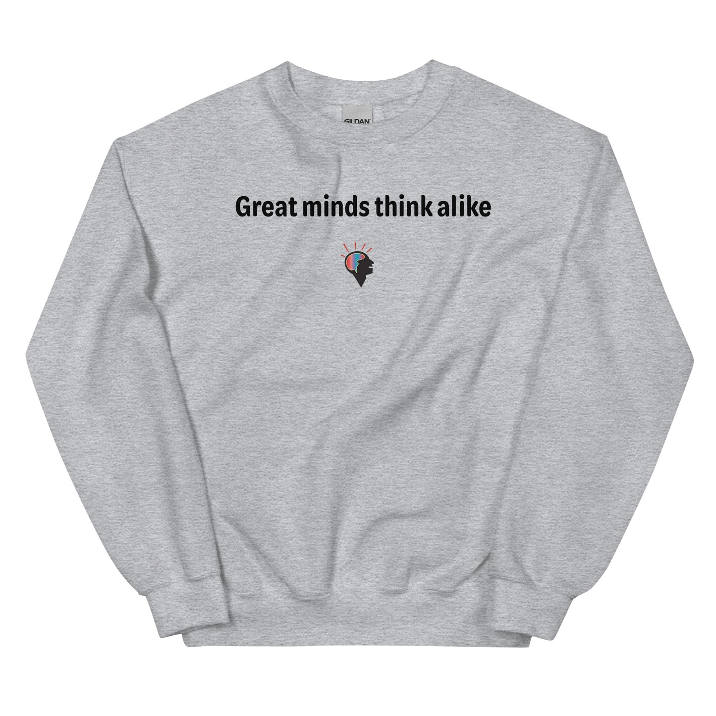 Great minds - Black Text - Mens Sweatshirt