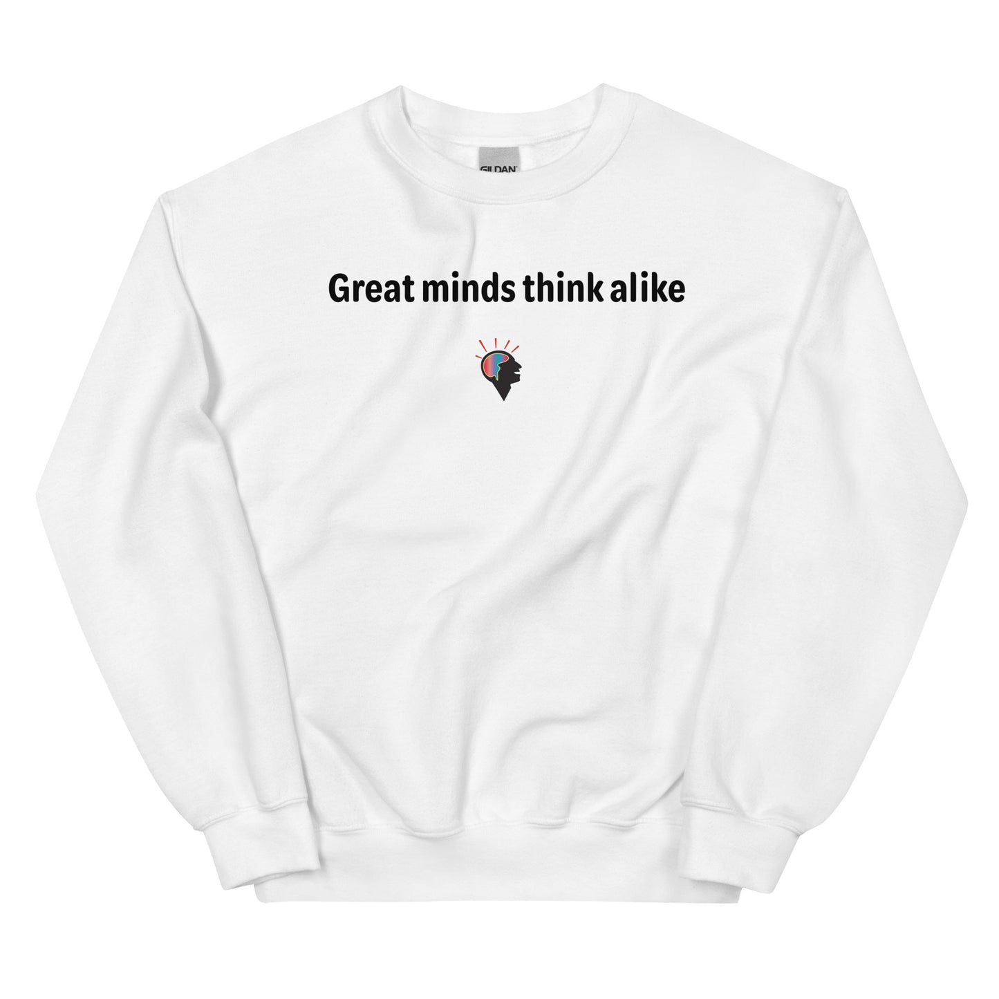 Great minds - Black Text - Mens Sweatshirt