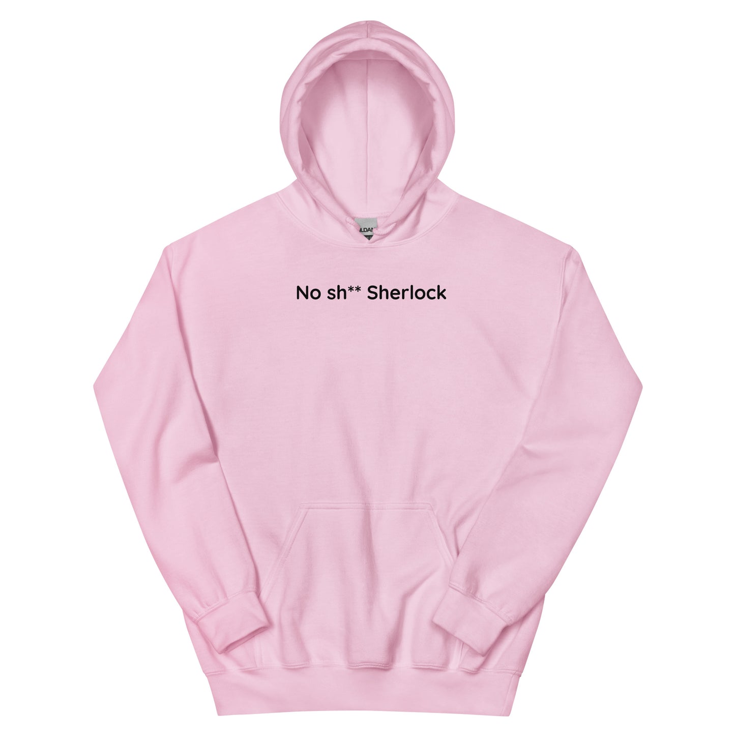 No sh** Sherlock - Black Text - Mens Hoodie